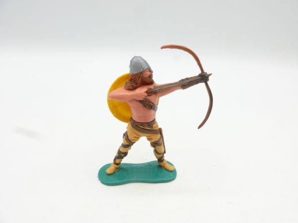 Timpo Toys Wikinger, Bogenschütze mit gelbem Schild