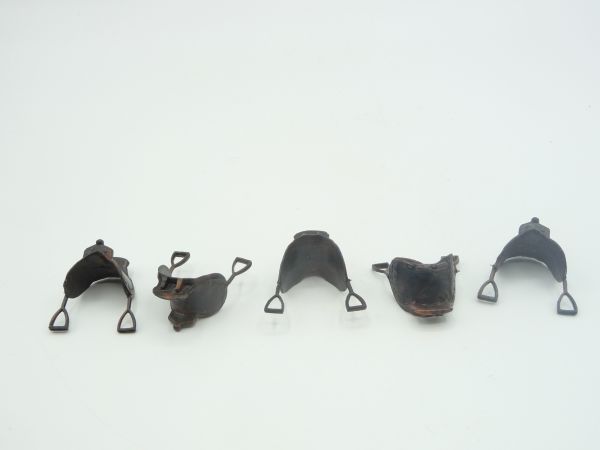 Elastolin 5,4 cm 5 saddles for knights