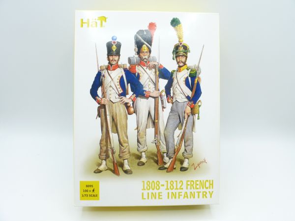 HäT 1:72 1808-1812 French Line Infantry, No. 8095 - orig. packaging, parts on cast