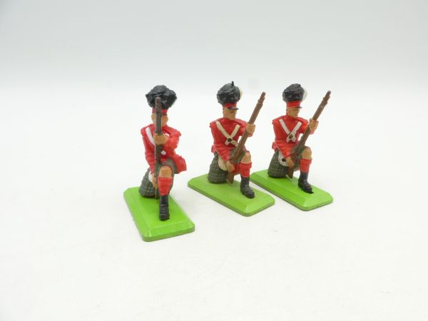 Britains Deetail Waterloo 3 englische Soldaten kniend ladend