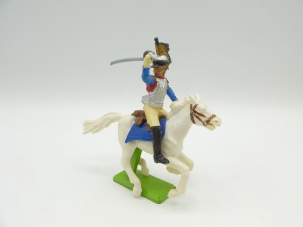 Britains Deetail Napoleonic soldier riding, striking with sabre from above