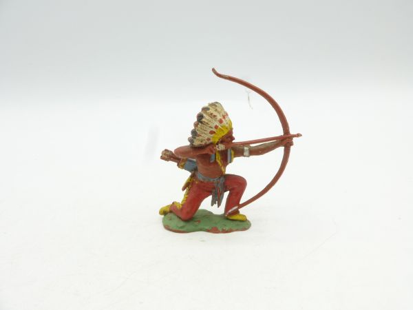 Britains Swoppets Indian kneeling with bow (made in HK)