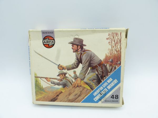 Airfix 1:72 Confederate Infantry ACW, No. 01713-2 - orig. packaging, figures loose