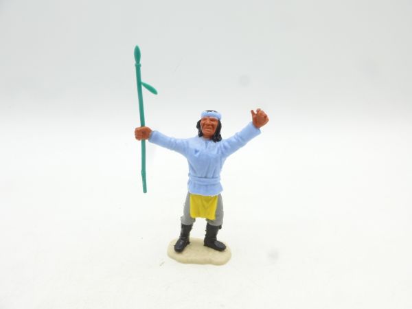 Timpo Toys Apache hellblau mit Speer, stehend