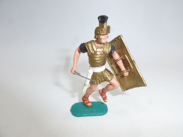 Timpo Toys Römer gehend, schwarz mit Kurzschwert