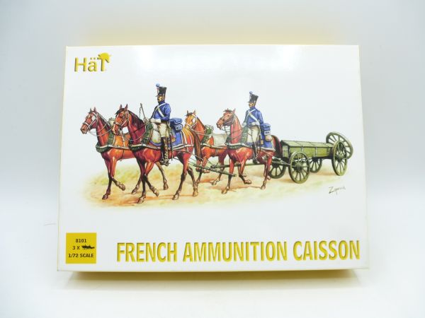 HäT 1:72 French Ammunition Caisson, No. 8101 - orig. packaging, on cast