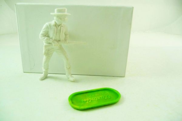 Elastolin 7 cm Blank Figure Cowboy with rifle at the ready