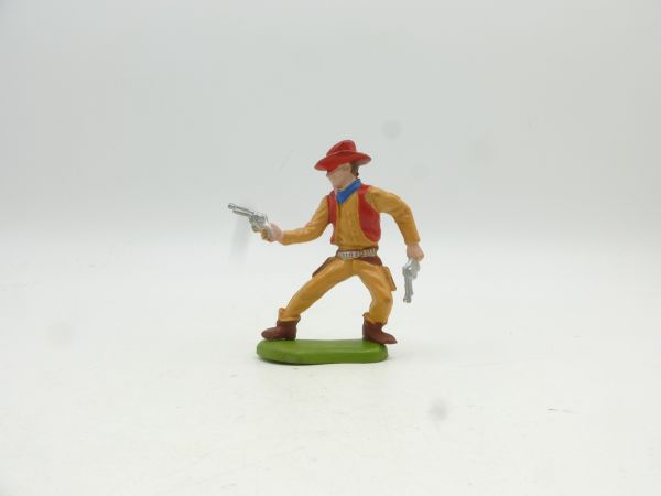 Britains Swoppets Cowboy with 2 pistols, beige (made in HK)