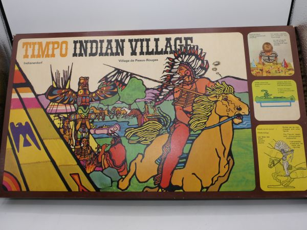 Timpo Toys Indian Village, Ref. 258 - in OVP, Top-Zustand