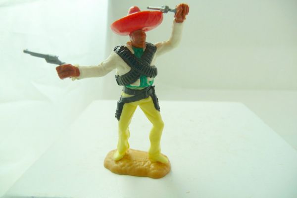 Timpo Toys Mexikaner 2 Pistolen wild schießend, weiß/grün