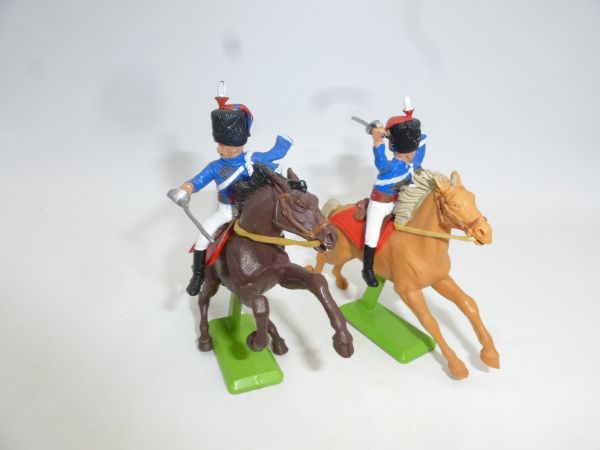 Britains Deetail 2 French soldiers Waterloo on horseback