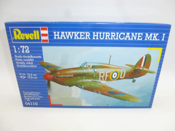 Revell 1:72 Hawker Hurricane Mk. I, Nr. 04110 - OVP, am Guss