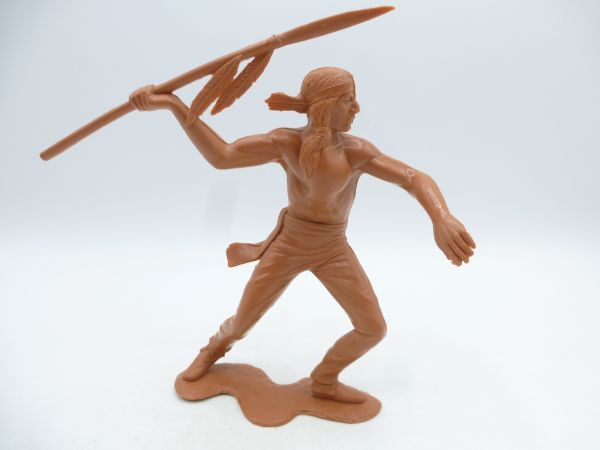 Marx (Rohling) Indianer Speer werfend (14 cm Größe)