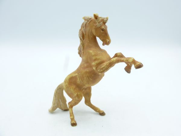 Elastolin soft plastic Horse rearing, light brown