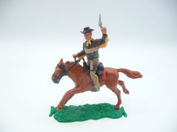 Timpo Toys Cowboy 4. Version reitend mit Pistole + Messer