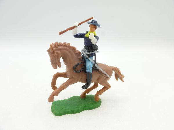 Elastolin 5,4 cm Union Army Soldier on horseback with rifle + sabre