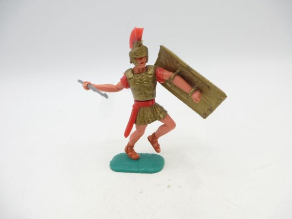 Timpo Toys Roman (red) throwing pilum - shield loops ok