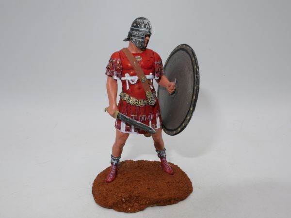 Roman legionary with sword + shield, height 9 cm