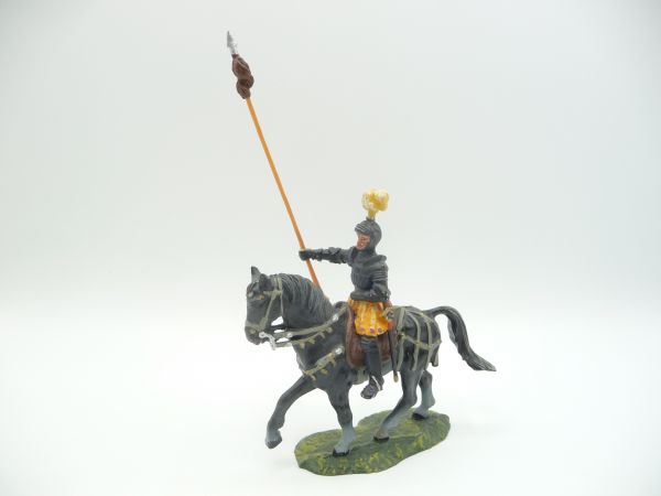 Elastolin 7 cm Lancer on stepping horse, No. 9087, painting 2 - great figure