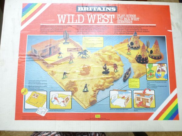 Britains Wild West Play-Scene, No. 7611 - orig. packaging, rare bulk pack