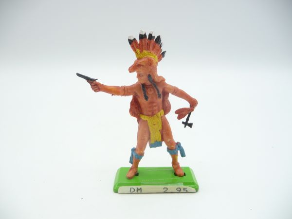 Britains Deetail Indian 2nd version with tomahawk + pistol - brand new