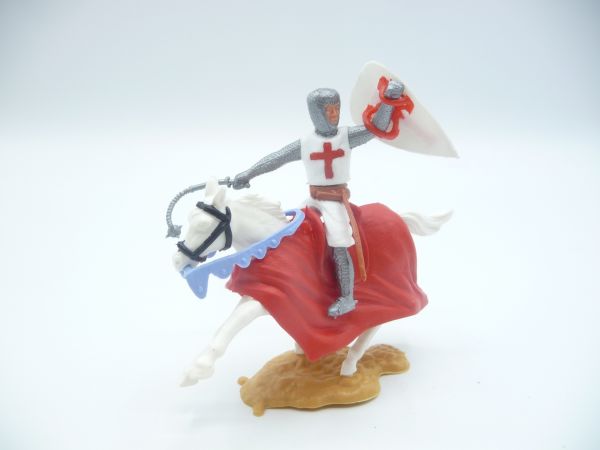 Timpo Toys Crusader 2nd version riding with flail at side