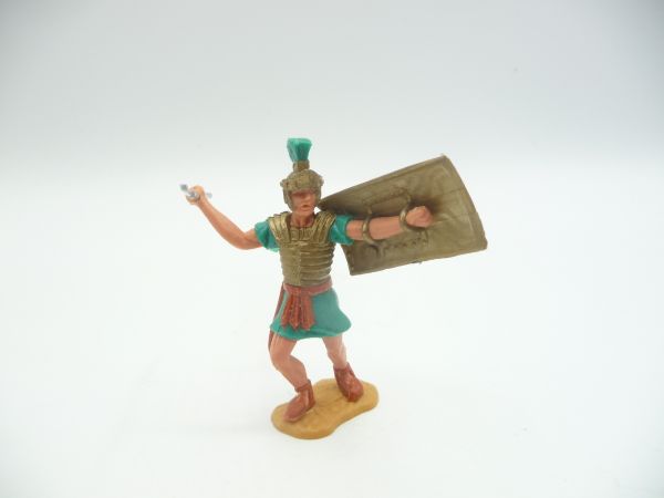 Timpo Toys Römer stehend, grün mit Pilum - Schlaufen ok