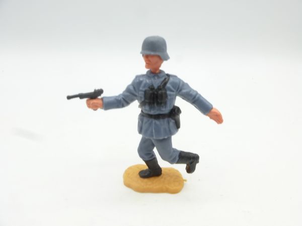 Timpo Toys Deutscher Soldat laufend mit Pistole + Fernglas