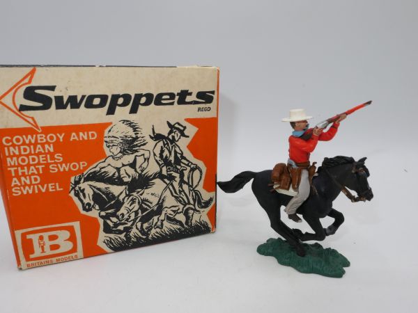 Britains Swoppets Cowboy riding shooting - orig. packaging