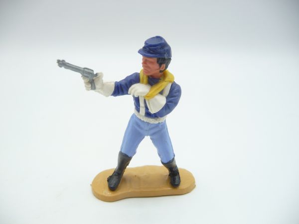 Timpo Toys Union Army Soldier 4th version, wounded firing pistol