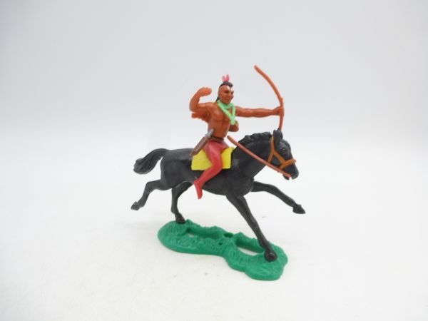 Iroquois riding with bow - rare red trousers