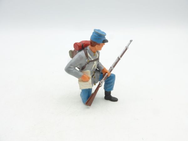 Elastolin 7 cm Southern States: Soldier kneeling loading, No. 9187