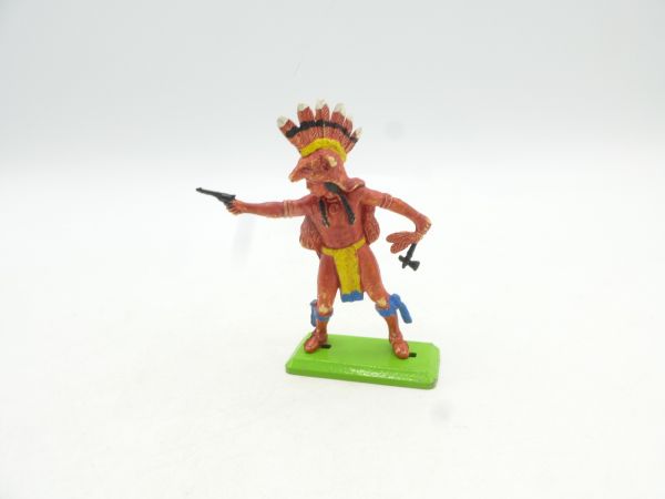 Britains Deetail Indian standing 2nd version shooting with pistol