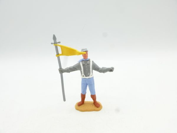 Timpo Toys Southerner standing with flag
