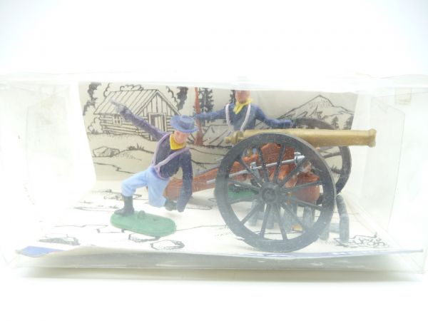 ALME Toys ACW 2 Union Army soldiers with cannon, set No. 1138 Arizona - orig. packaging