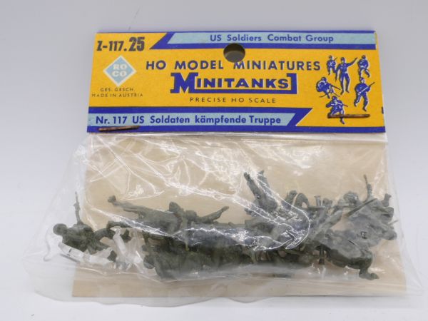 Roco H0 US soldiers fighting troop, No. 117 - orig. packaging