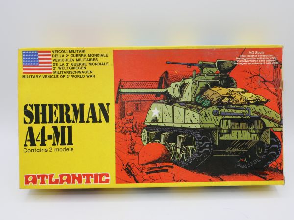 Atlantic H0 Sherman A4 - M1, Nr. 613 - OPV, am Guss (enthält 2 Fahrzeuge)