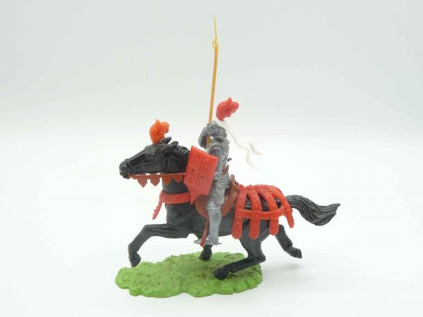 Elastolin 7 cm Knight riding with spear