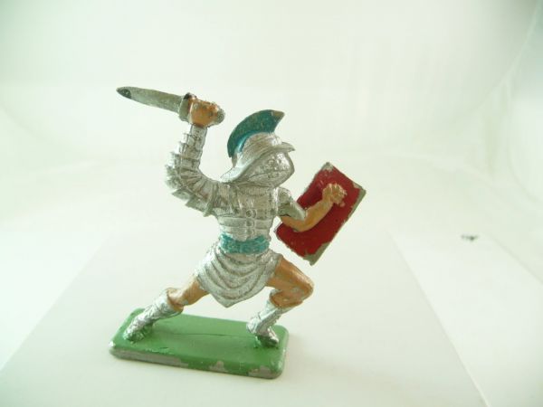 Crescent Gladiator lunging with short sword and defending with shield