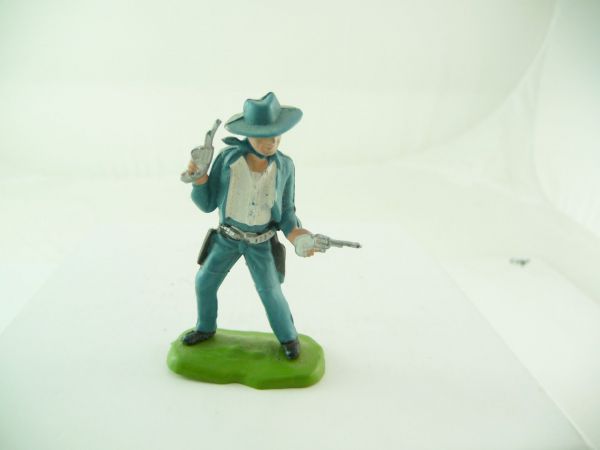 Britains Swoppets Cowboy standing with 2 pistols (made in HK) - rare colouring