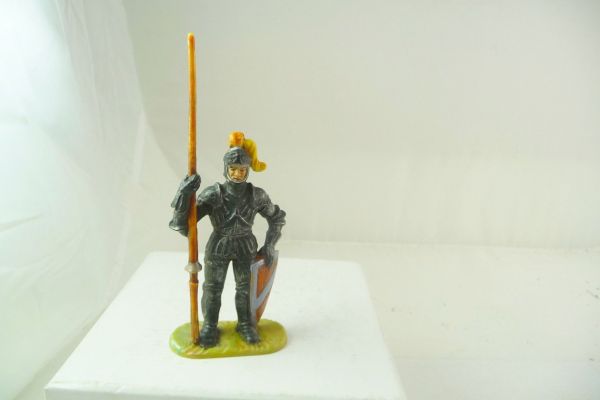 Elastolin 7 cm Knight standing with lance, No. 8937, painting 2 - great figure