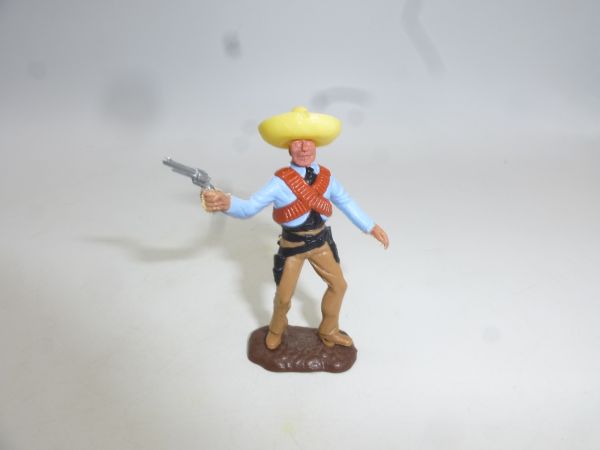 Timpo Toys Mexican standing, light blue, pistol shooting