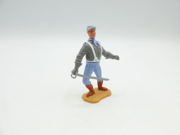 Timpo Toys Confederate Army soldier 2nd version, sabre sideways