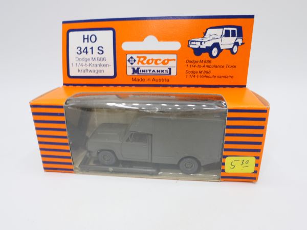 Roco Minitanks Dodge M 886 1 1/4 to. ambulance, No. 341S - orig. packaging