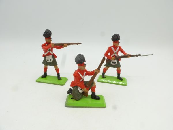 Britains Deetail Waterloo, 3 Engländer / Fußsoldaten