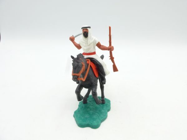 Timpo Toys Arab riding white with sabre + rifle
