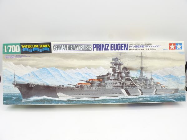 TAMIYA 1:700 Waterline Series: Prinz Eugen, German Heavy Cruiser - orig. packaging, parts in bag