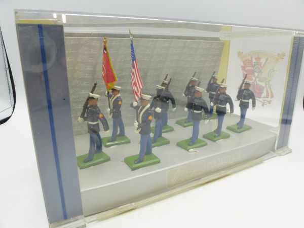 Britains Collection, "The US Marine Corps", Schaukasten mit 10 Figuren