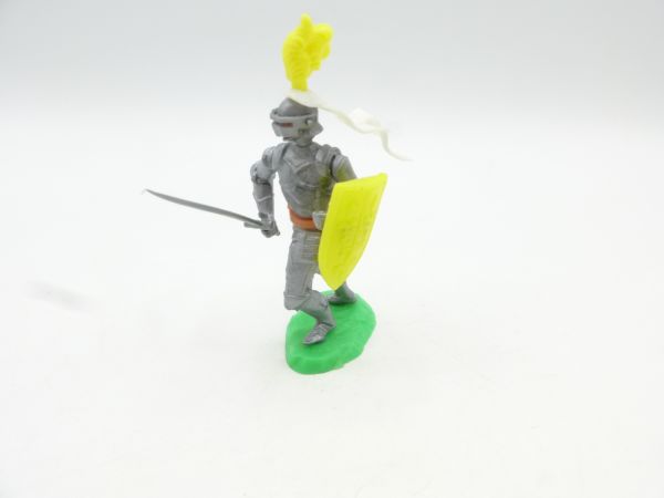 Elastolin 5,4 cm Knight standing with sword + shield (yellow shield)