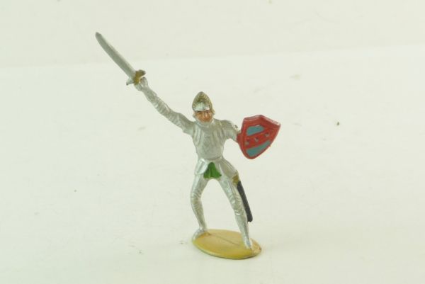 Merten Knight standing, holding up sword, No. 351 - early figure